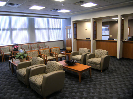 Lehigh Valley Diagnostic Imaging CT Suite Fit-out Waiting room looking west