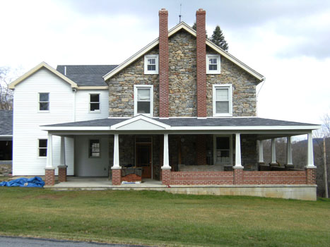 D&I Kreichelt Residence Construction view of west elevation