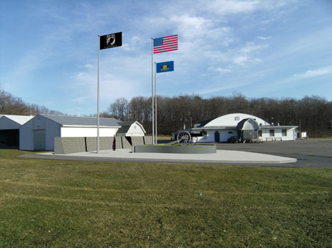 Slate Belt Military Service Memorial Camera matched computer rendering