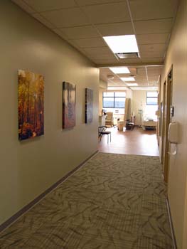 St. Luke's Hospital  Cancer Center Infusion corridor